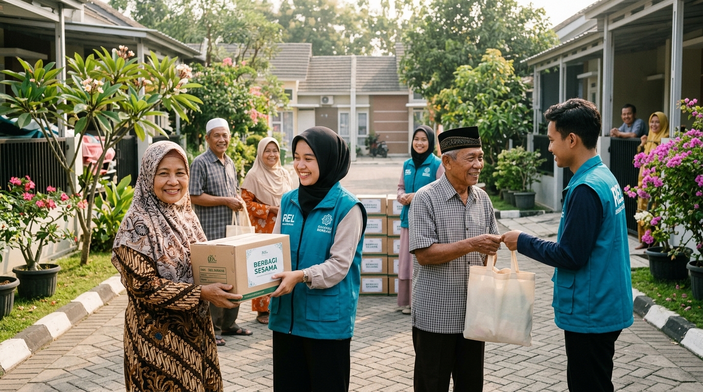 Aktivitas kepedulian sosial dan penyaluran amanah LAZ PERSIS Kota Tangerang